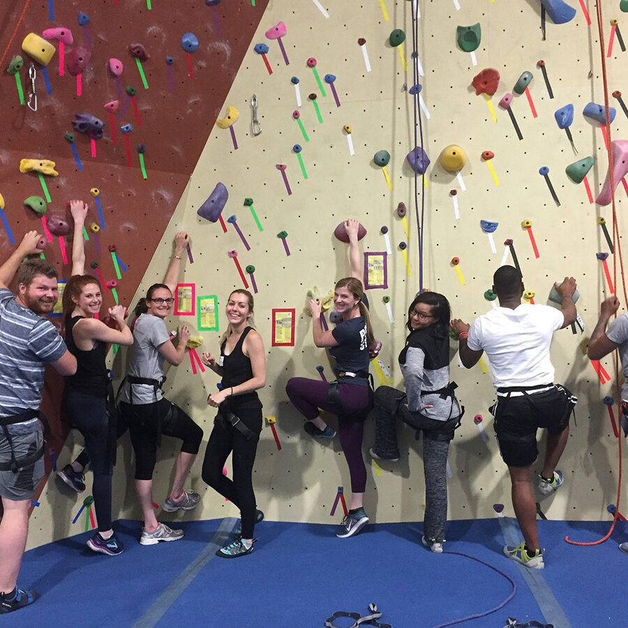 EMCCC Young Professionals enjoy rock climbing at the Philadelphia Rock Gym - Wyncote
